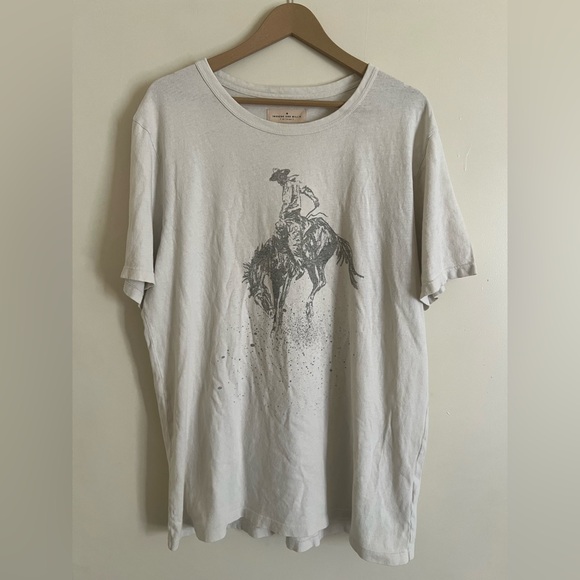 Imogene + Willie Buckin Bronco Cowboy T Shirt Size 2XL *HAS FLAW* - Picture 1 of 8